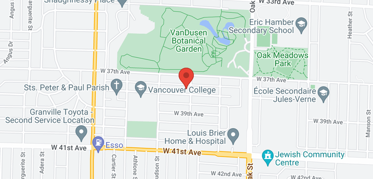 map of 1203 W 38TH AVENUE